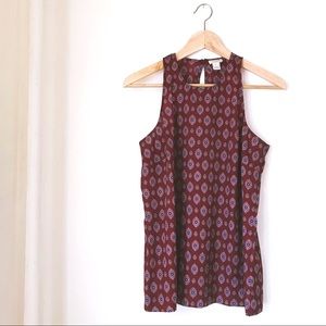 J Crew patterned tank